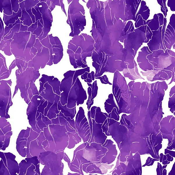 Irises. seamless pattern — Stock Fotó