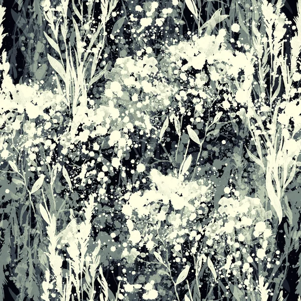 Impronte di fiori ed erbe — Foto Stock