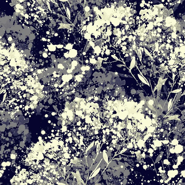 Empreintes de fleurs et d'herbes — Photo