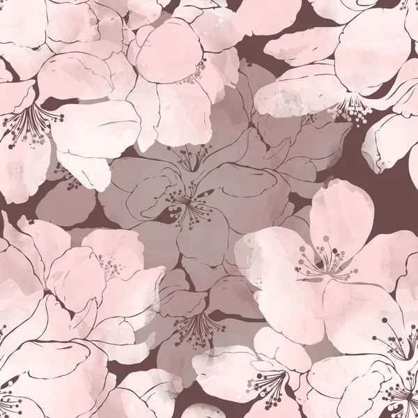 Imprints sakura blossom — Stock Photo, Image