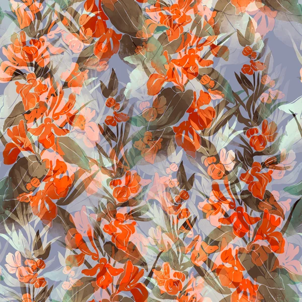 Отпечаток луговых цветов — стоковое фото