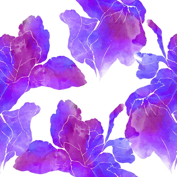 Empreintes iris aquarelle — Photo