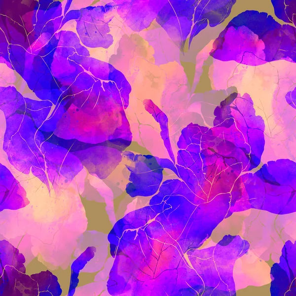 Imprints watercolor irises — Stock Photo, Image