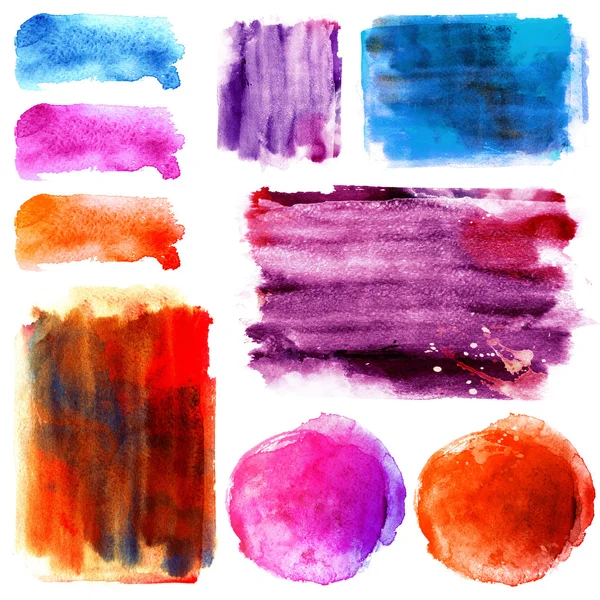 Scanned watercolor stains, texture — Stock Photo, Image