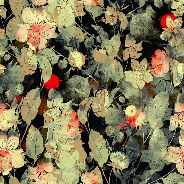 각인 환상적인 페인트 꽃다발 — 스톡 사진