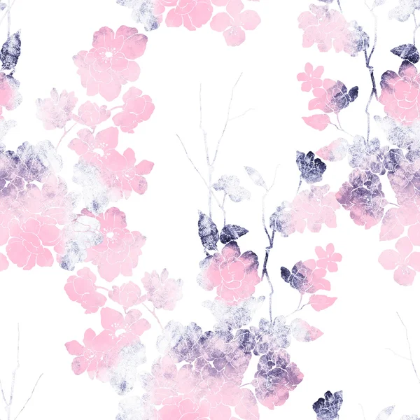 Empreintes fleur de sakura japonais — Photo