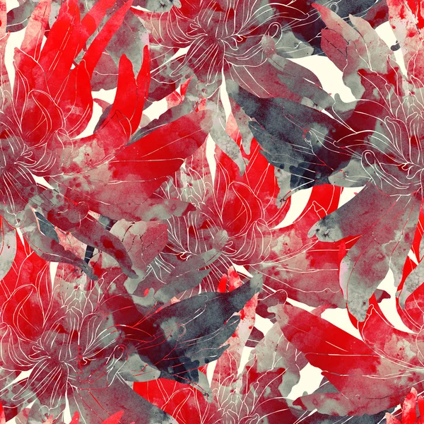 Бесшовная дикая хризантема — стоковое фото