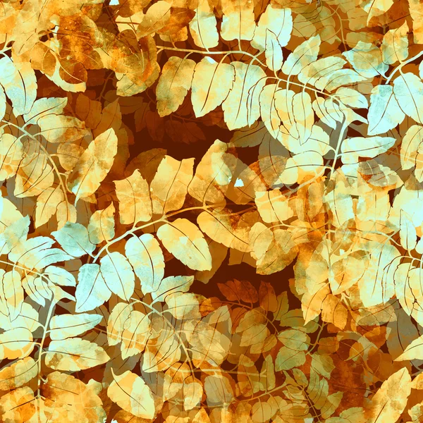 Nahtloses Muster mit Herbstblättern — Stockfoto