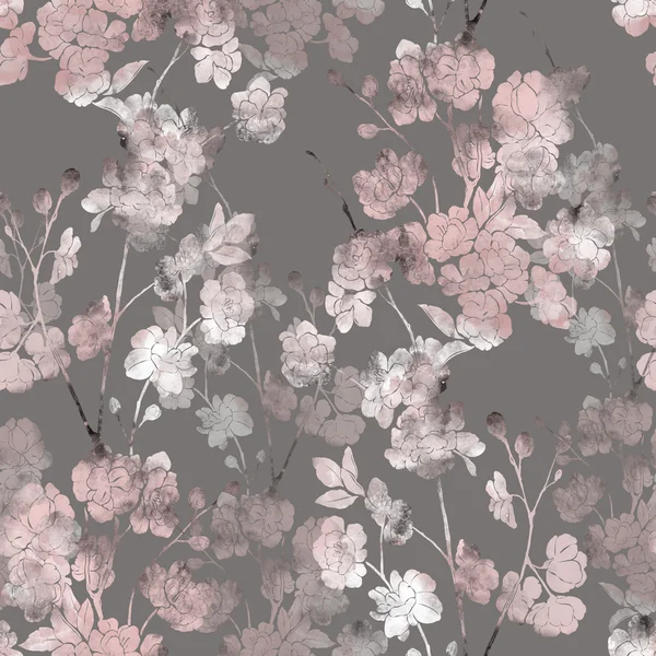Patrón sin costura de flor de sakura japonesa —  Fotos de Stock