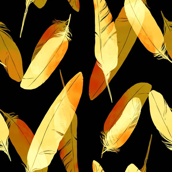 鳥の羽のシームレスパターン — ストック写真