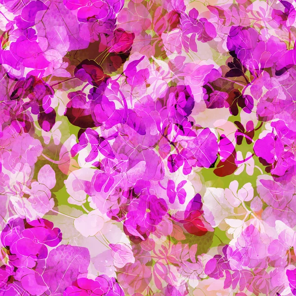 Magiska blommor sömlös bakgrund — Stockfoto