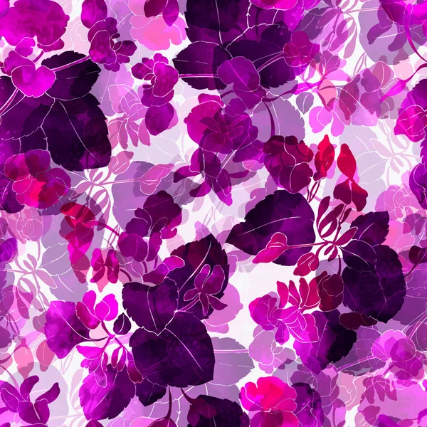 Magische Blumen nahtlosen Hintergrund — Stockfoto