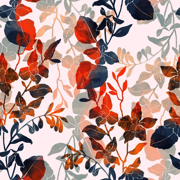 抽象的な花束のシームレス パターン — ストック写真