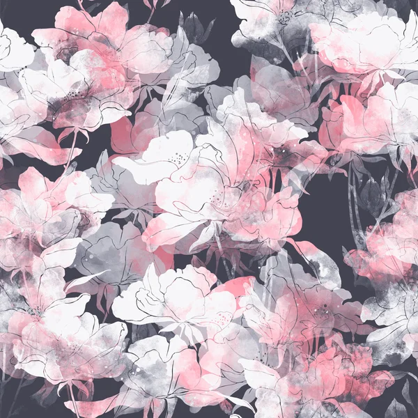 Wild rose seamless pattern — Stock Photo, Image