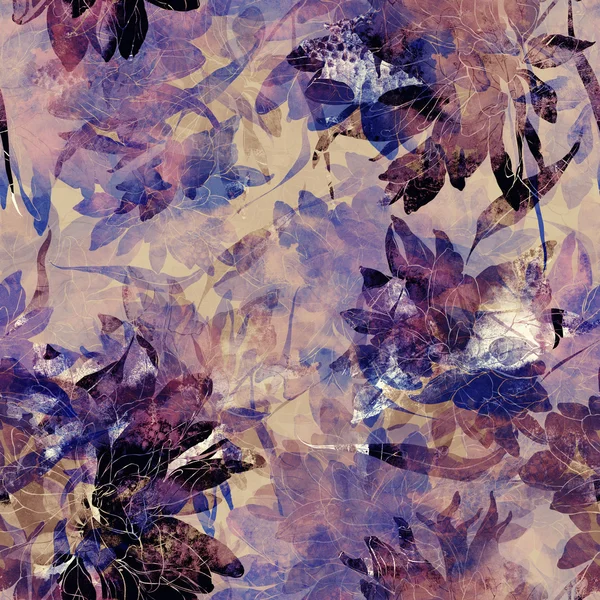 Фантастичний безшовний візерунок з хризантеми — стокове фото