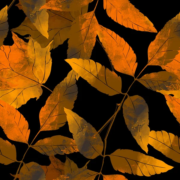 Beautiful leaves imprints — Stockfoto