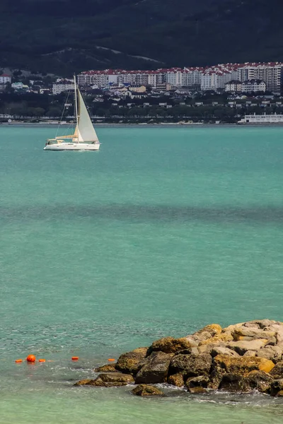 Inizio Della Primavera Una Località Turistica Sulla Costa Del Mar — Foto Stock