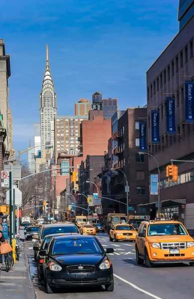 Taxi amarillo en Nueva York — Foto de Stock