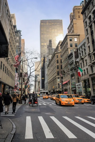Жовте таксі в Нью-Йорку — стокове фото