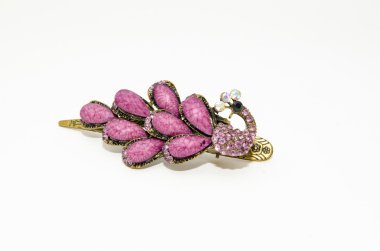 Yarı değerli taşlar güzel barrette klip yaptı 