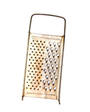 Eski paslı kırık rende