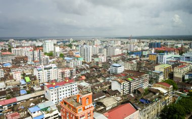 Yangon şehir manzarası