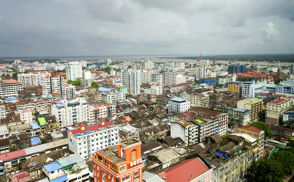 Skyline Yangon City — стоковое фото