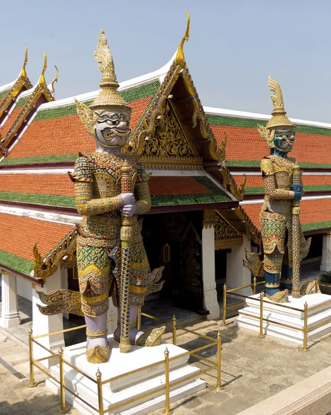 Temple Statue Twins — Stock Photo, Image