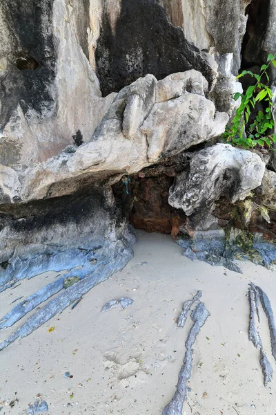Relieve Kárstico Altamente Erosionado Acantilados Piedra Caliza Con Rocas Color — Foto de Stock