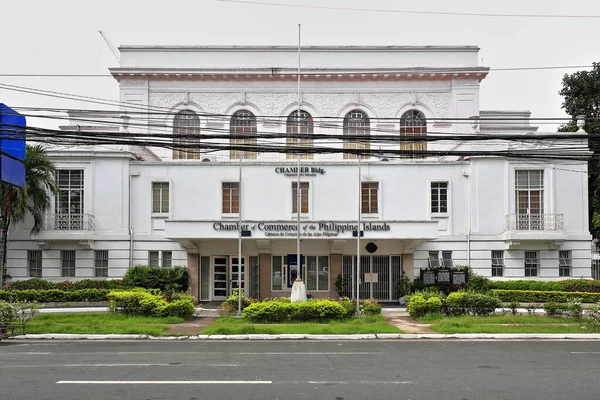 Cámara Comercio Las Islas Filipinas Edificio Frente Magallanes Conduzca Través —  Fotos de Stock