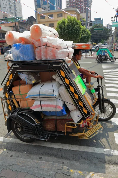Manilla Filippijnen Oktober 2016 Pedicabs Zijn Makkelijkste Manier Rond Reizen — Stockfoto