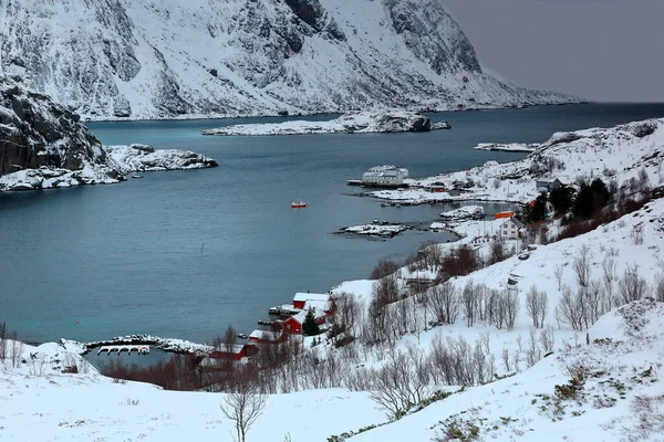 Wards View Bruna Hill Saupstadveien Road Maervollspollen Inlet Steinsfjorden Bjornaroya — Stock Photo, Image