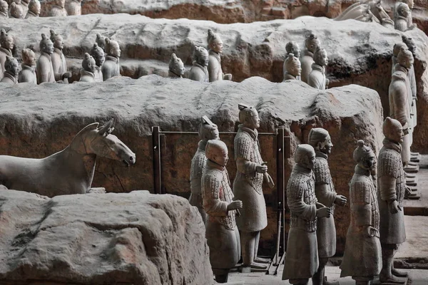 Çin Ilk Imparatoru Qin Shi Huang Çin Mparatoru Öteki Dünyada — Stok fotoğraf