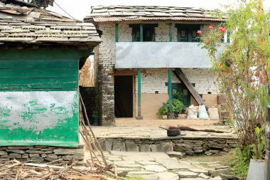 geleneksel homesteads ghandruk-Nepal. 0612