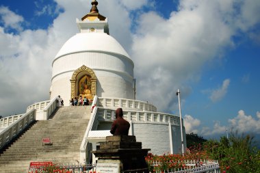 Shanti Stupa-dünya barış Pagoda. Pokhara-Nepal. 0690