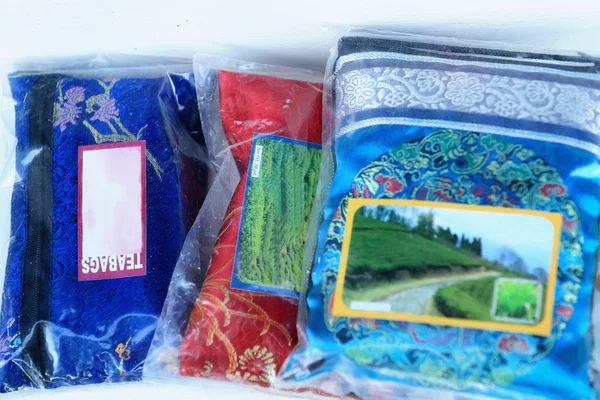Flavored tea packs. Pokhara-Nepal. 0669 — Stock Photo, Image