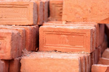 Bricks for construction. Godawari-Nepal. 0952 clipart