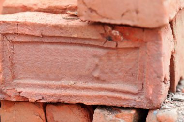 Bricks for construction. Godawari-Nepal. 0966 clipart