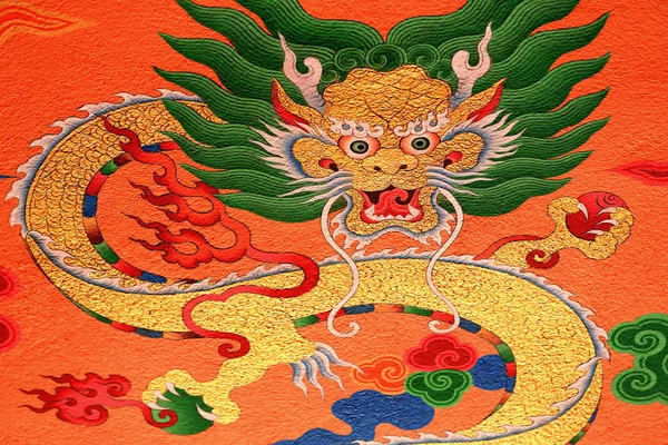Budist duvar dekorasyonu. Thrangu Tashi Yangtse Manastırı-Nepal. 0986