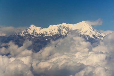 Korece Tse-Island Peak havadan görünümü. Nepal. 1105