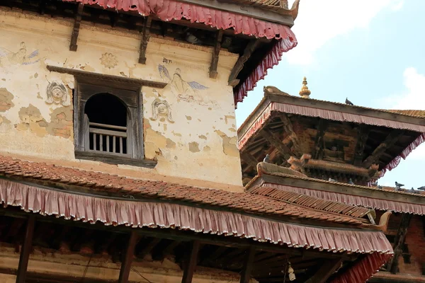 Ahylia och Krishna Narayan Hinduiskt tempel. Panauti-Nepal. 1080 — Stockfoto