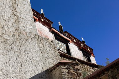 Badanalı duvarları. Drepung Manastırı-Tibet. 1201