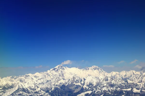 Cho Oyu e Gyachung Kang picchi vista aerea. Nepal. 1110 — Foto Stock