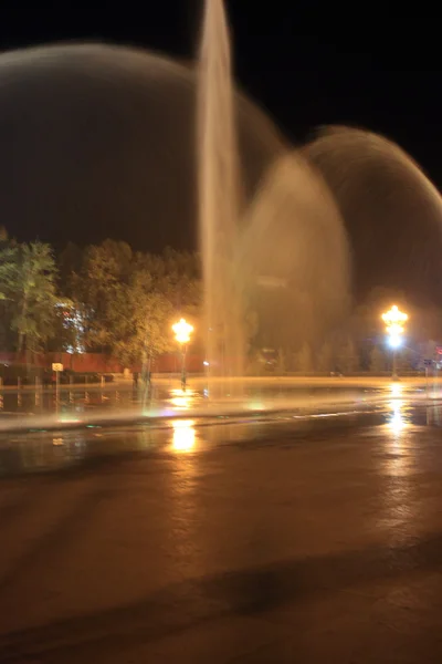 Potala palace-music fountain at night. Lhasa-Tibet-China. 1186 — Stock Photo, Image