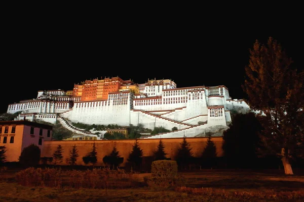 The Potala Palace at night. Lhasa-Tibet-China. 1150 — Stock Photo, Image