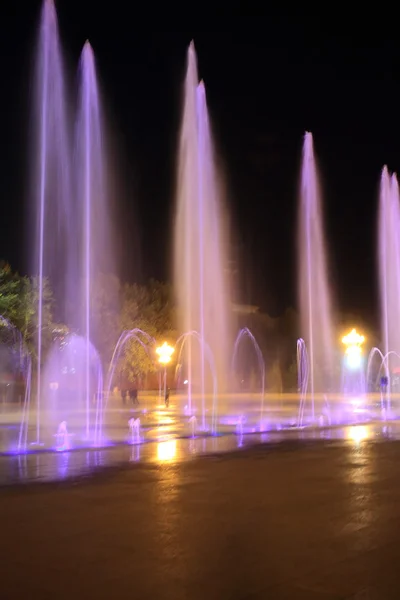 Potala palace-music fountain at night. Lhasa-Tibet-China. 1187 — Stock Photo, Image