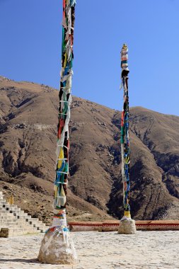 Bayrak direkleri Drepung Manastırı-Tibet. 1222