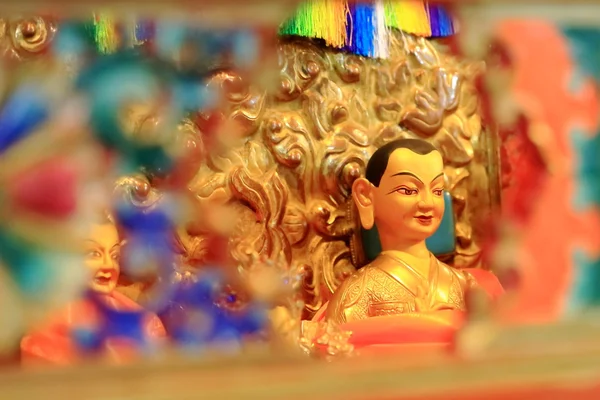 Tibetan Buddha figurine. Drepung monastery-Tibet. 1235 — Stock Photo, Image