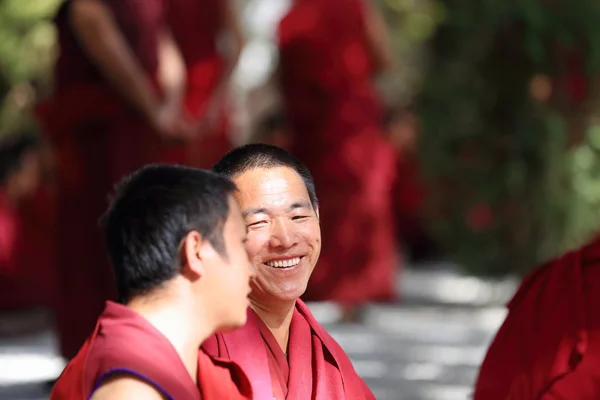 Monks at debate. Sera monastery-Tibet. 1276 — Stock Photo, Image