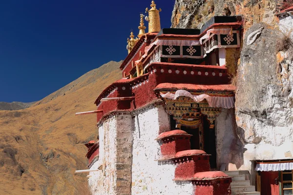 lhakhang puk-mağara. Drak yerpa Manastırı-tibet. 1497